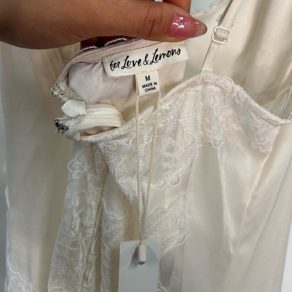 For Love and Lemons Clemence Maxi Cream Size Medium - Picture 13 of 14